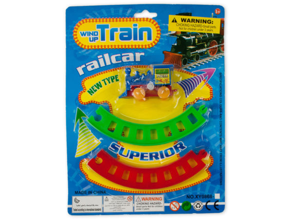 Wind-Up TOY Train with Track Set