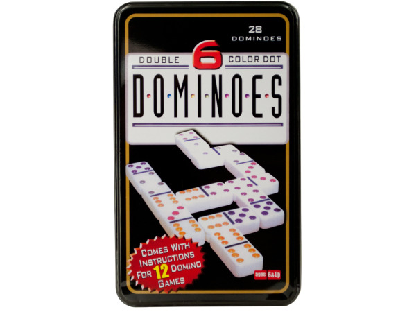 Double-Six Color Dot Dominoes GAME Set