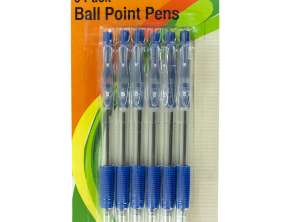 Blue Medium Ball Point Pens Set