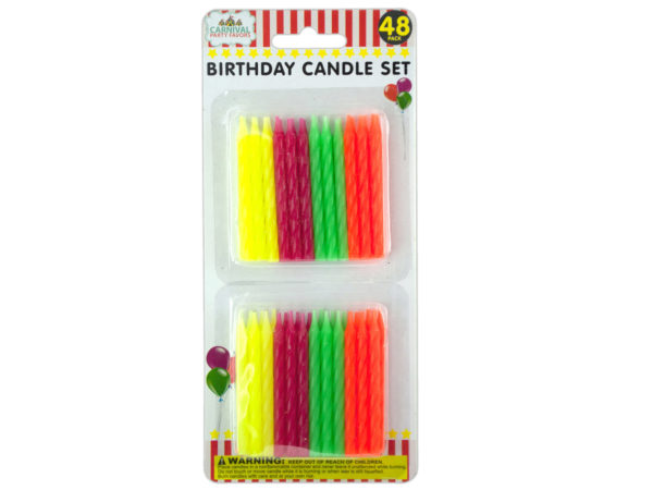 Colored Birthday CANDLE Set