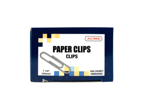 ''1.25'''' Paper Clips 100 Count''