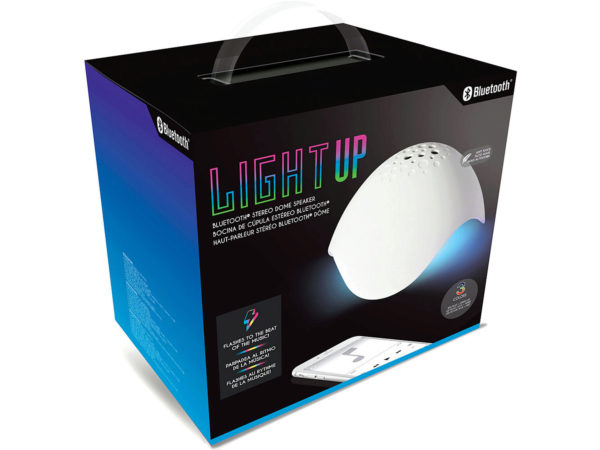 Coby Light Up Dome SPEAKERS in White