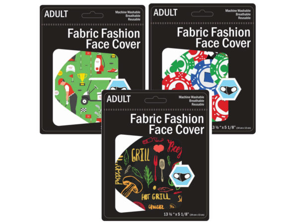 ''3 ASSORTED Men's Masks Golf, Poker, BBQ''