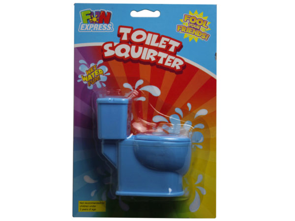 toilet shaped water squirter in ASSORTED colors