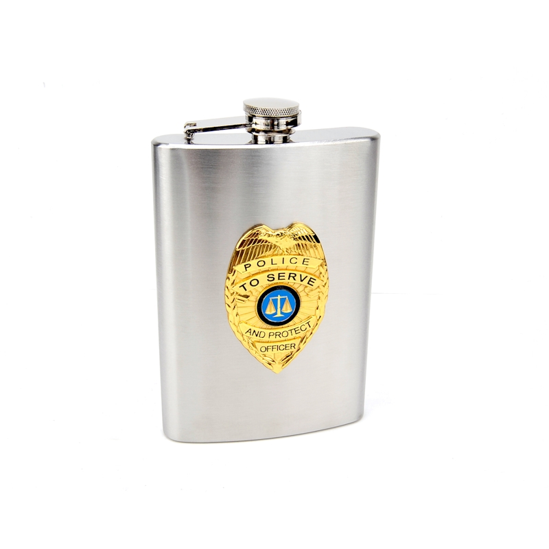 8oz Official POLICE Hip Flask