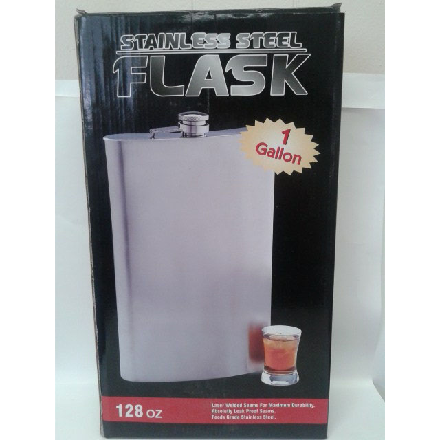 128oz Ultra Jumbo 1 Gallon Flask with Optional LASER Engraving