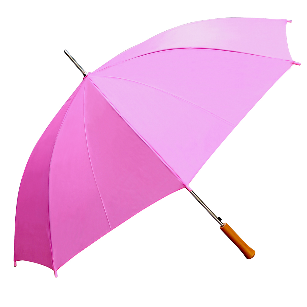Rain UMBRELLA - Pretty Hot Pink - 48 Across - Rip-Resistant Polyester - Auto Open - Light Strong Met