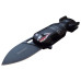 Tac-Force Spring Assisted Knife - Torpedo Art Knife in Black
